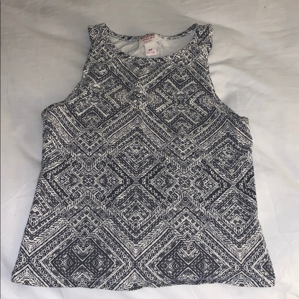 Black and white Aztec print shirt